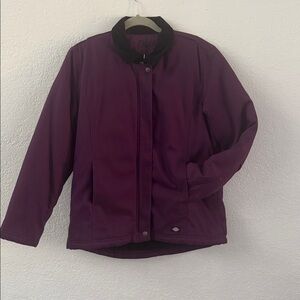 Dickies Canvas Jacket Fleece Lined Coat Purple Wine Color Size Small